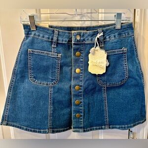 Denim Mini Skirt